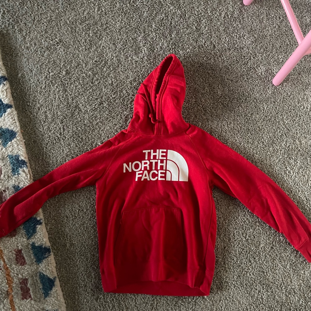 Red North Face Sweatshirt